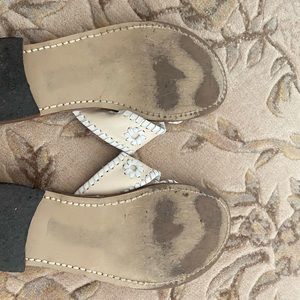 Jack Rogers cream with white accents size 9M sandals.